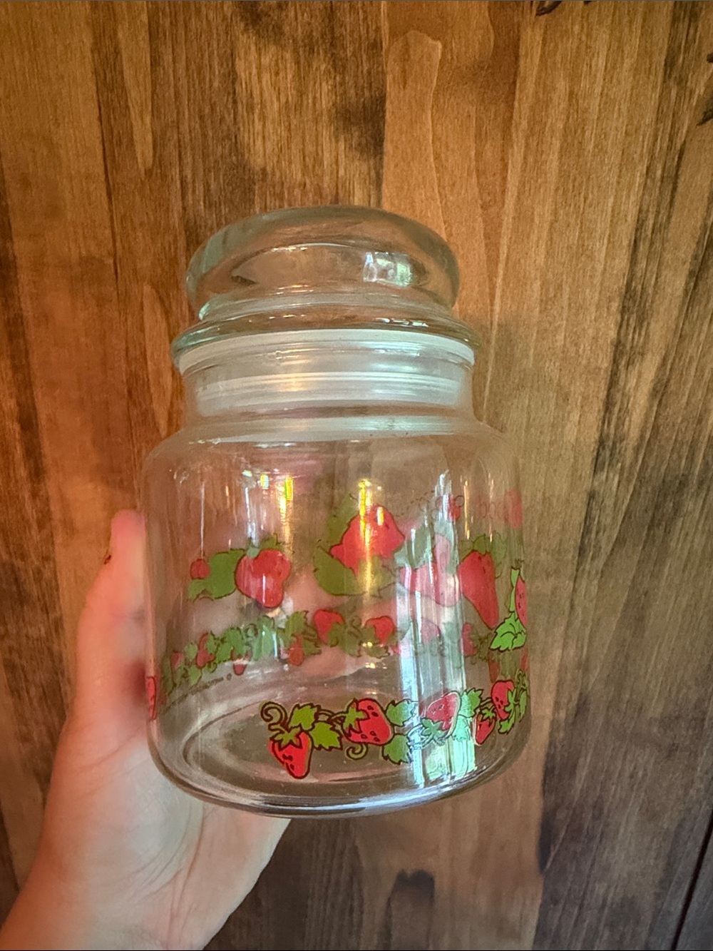Vintage Strawberry Shortcake Glass Canister Jar Set 1980 - Picture 10 of 10